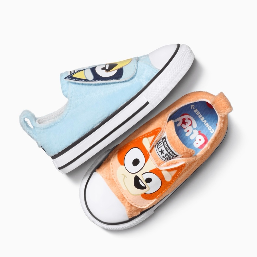 Converse Chuck Taylor All Star Easy On Bluey and Bingo Blue Orange size 4 NEW - Picture 3 of 9